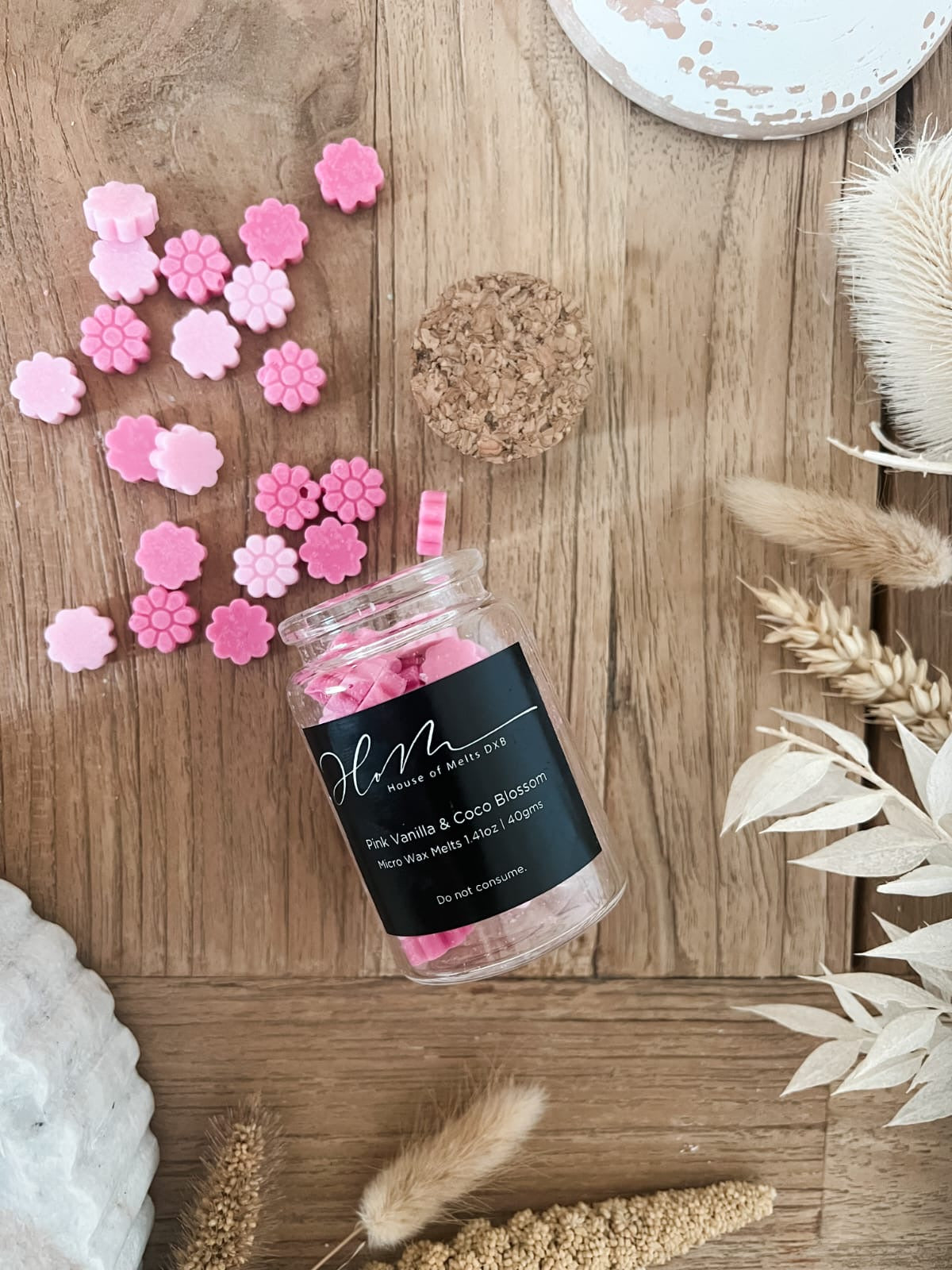 Pink Vanilla & Coco Blossom micro wax melts