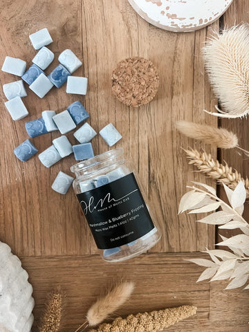 Marshmallow & Blueberry Frosting micro wax melts