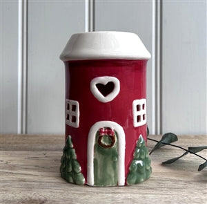 Ceramic Pottery House Christmas Wax Burner
