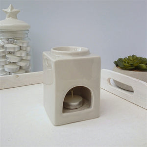 Grey Square Ceramic Wax Melter