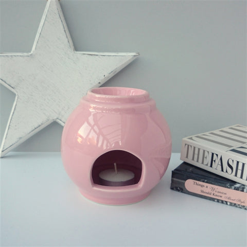 Pink Large Ball Ceramic Wax Melter