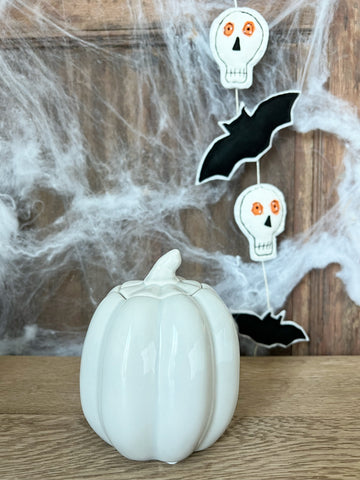 Halloween Grey Pumpkin Burner