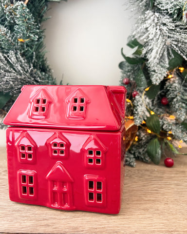 Christmas Red House Burner